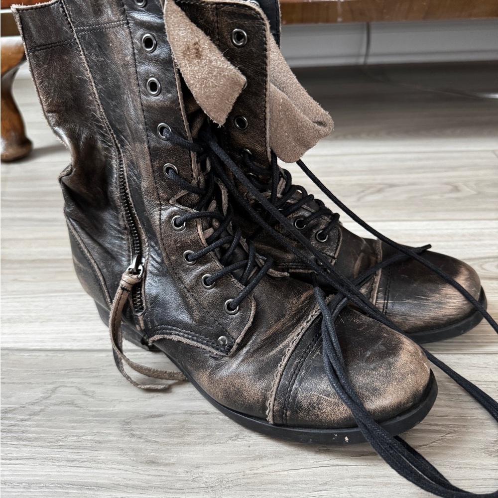 Aldo Brown Combat & Moto Boots